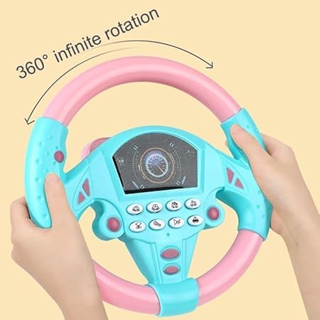 Simulated Steering Wheel Musical Toy for Kids – Interactive Driving Learning Toy