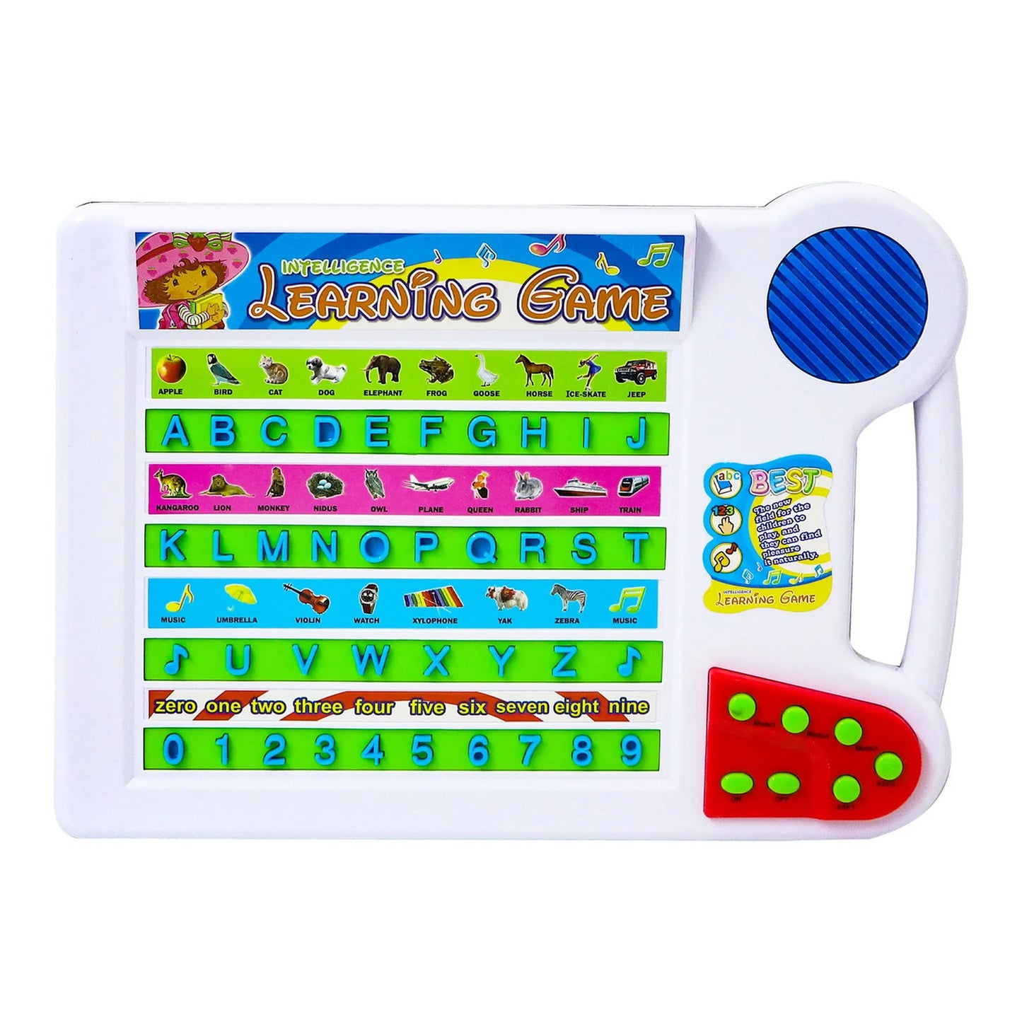 Intelligent Kid Learning Tutor – Alphabet & Number Educational Game Toy for Kids
