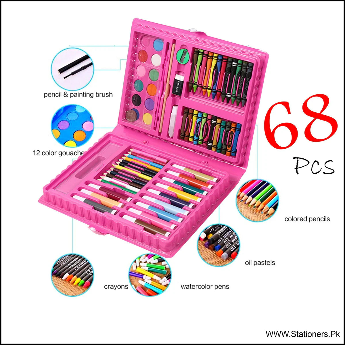 Kids Creative Colour Kit Set – Fun Art & Drawing Activity Set for Children