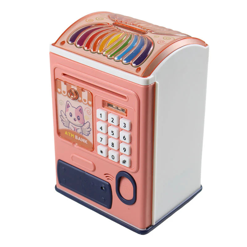 Kid's ATM Fingerprint Money Box – Smart Piggy Bank with Password Lock