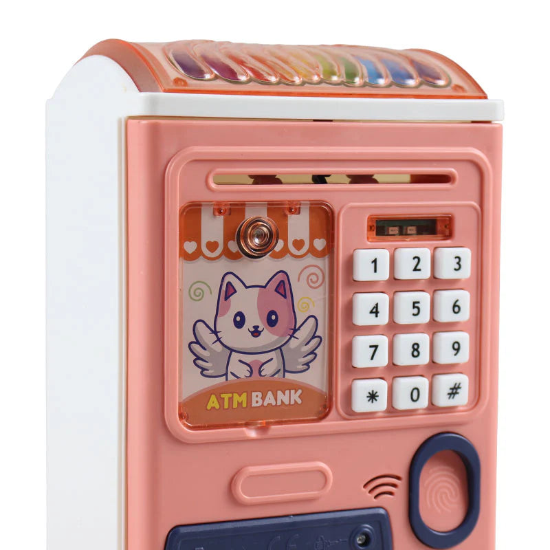 Kid's ATM Fingerprint Money Box – Smart Piggy Bank with Password Lock