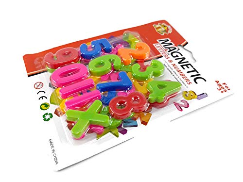 Magnetic Colourful Letters & Numbers for Educating Kids in Fun and Play