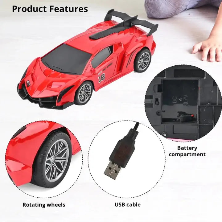 Crazy Racing Hight Speed Smoke Spray Function Remote Control Model Car For Kids Operated Battery Rechargeable