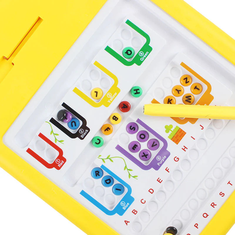 Magnetic Letter Maze for Kids – Educational Alphabet Learning Board Toy