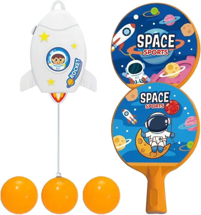 Space Sports Fun Ping Pong Game Set for Kids (Ages 3+) – Astronaut Theme Paddle & Ball Toy