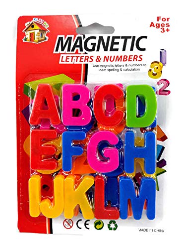 Magnetic Colourful Letters & Numbers for Educating Kids in Fun and Play