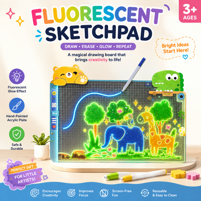 Fluorescent Sketchpad for Kids – Glow Drawing & Creative Art Toy