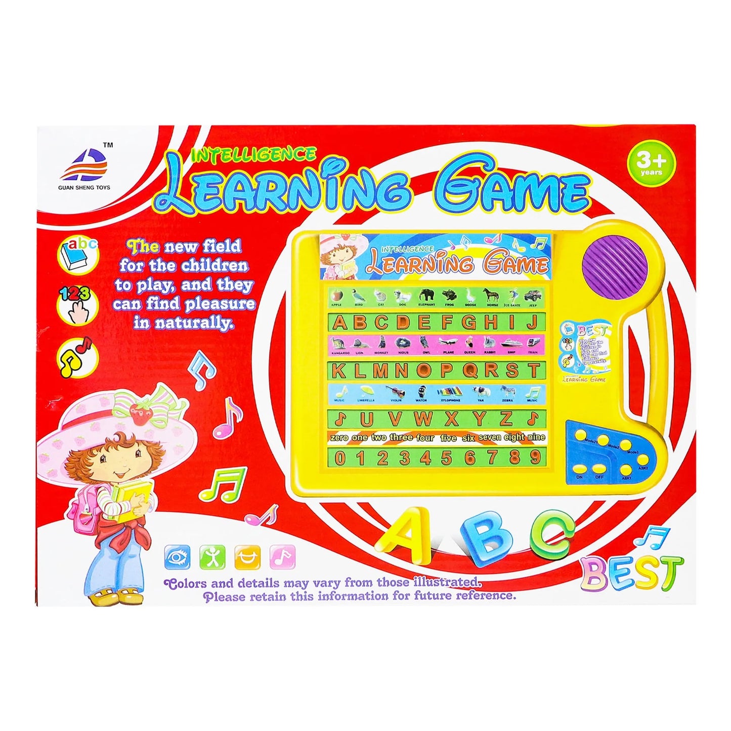 Intelligent Kid Learning Tutor – Alphabet & Number Educational Game Toy for Kids