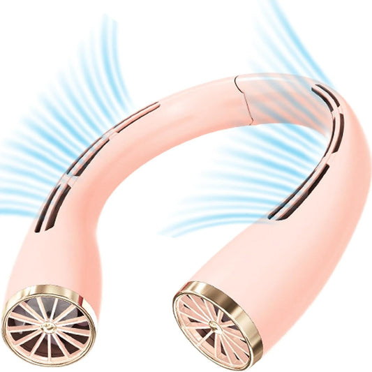 Neck Air Conditioner Bladeless Portable Fan – Rechargeable 3-Speed Neck Hanging Cooling Fan
