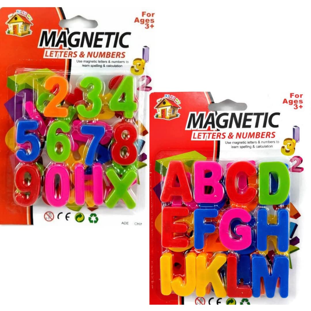Magnetic Colourful Letters & Numbers for Educating Kids in Fun and Play