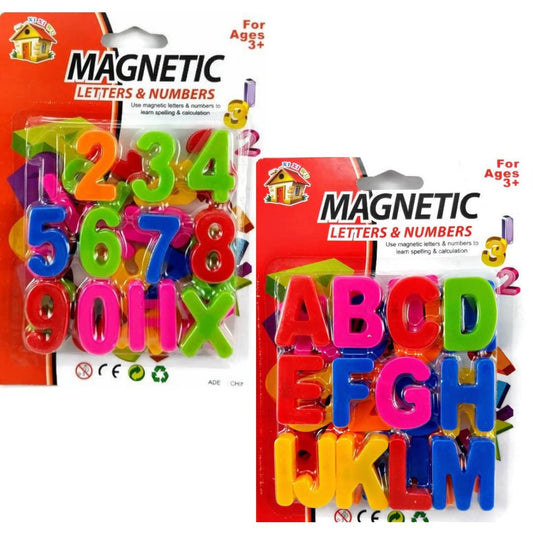Magnetic Colourful Letters & Numbers for Educating Kids in Fun and Play