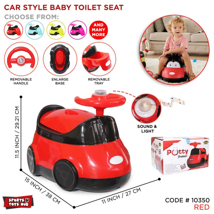 Kids Car Shape Potty Trainer Seat – Fun & Comfortable Toilet Training Chair