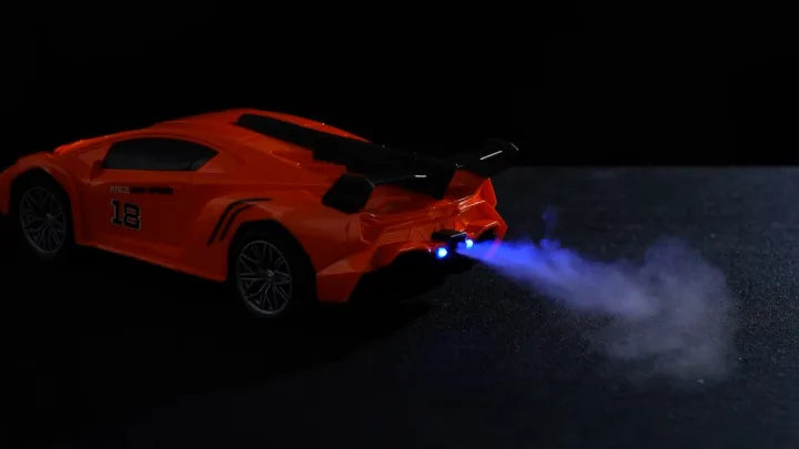 Crazy Racing Hight Speed Smoke Spray Function Remote Control Model Car For Kids Operated Battery Rechargeable