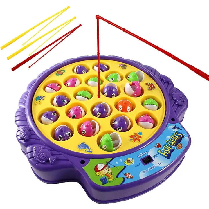 Fun Fishing Game for Kids –  Hook Fish Toy with Rotating Board and Music