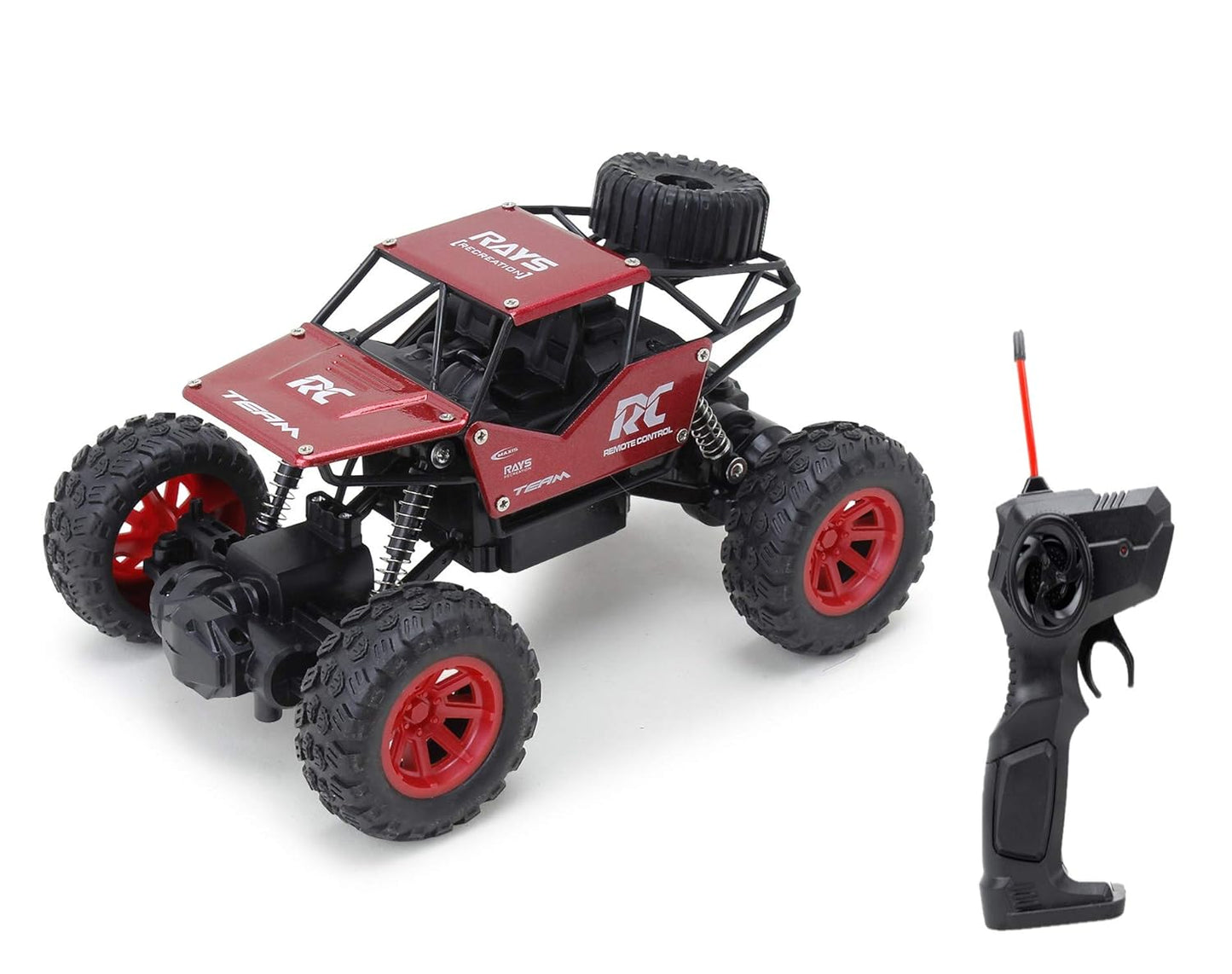 RC Alloy Monster Truck Metallic Body – Wireless Remote Control Toy for Kids (USB Rechargeable)