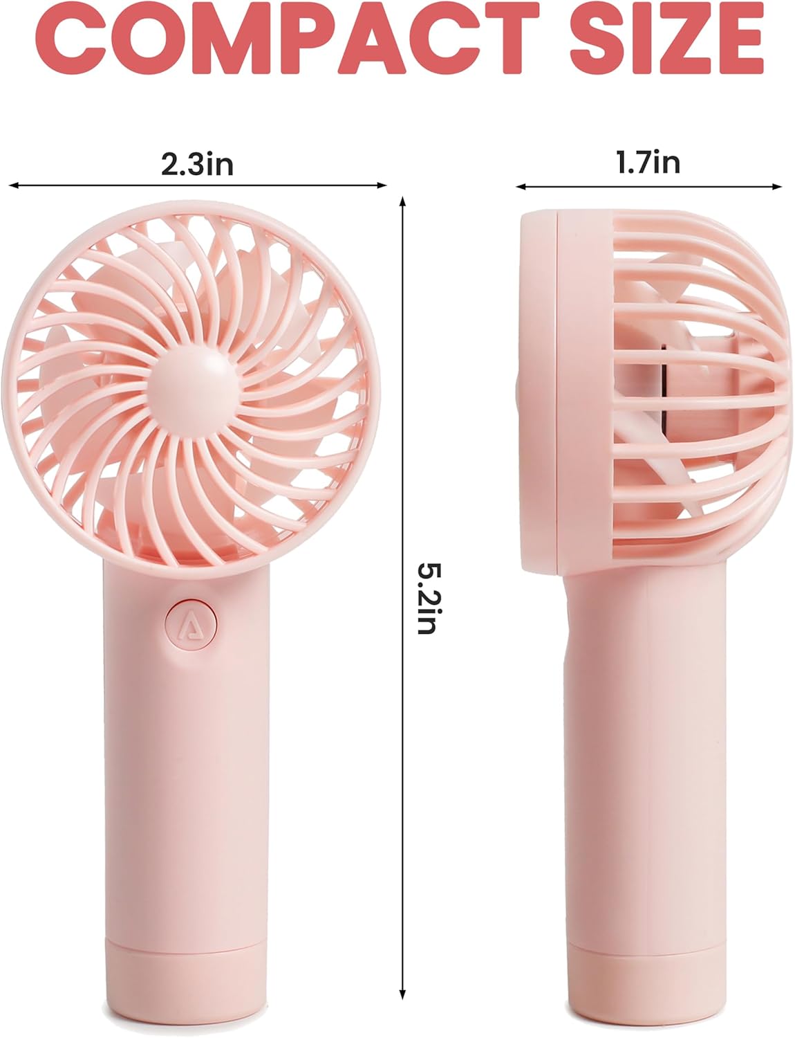 Portable USB Mini Rechargeable Fan – Handheld Cooling Fan with Powerful Airflow