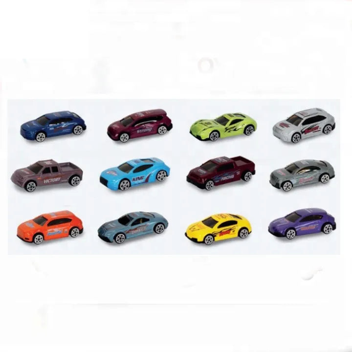 Die-Cast Alloy Car Pack of 6 – Mini Metal Racing Cars Set for Kids