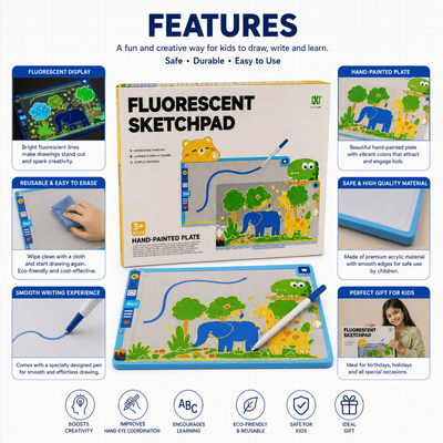 Fluorescent Sketchpad for Kids – Glow Drawing & Creative Art Toy