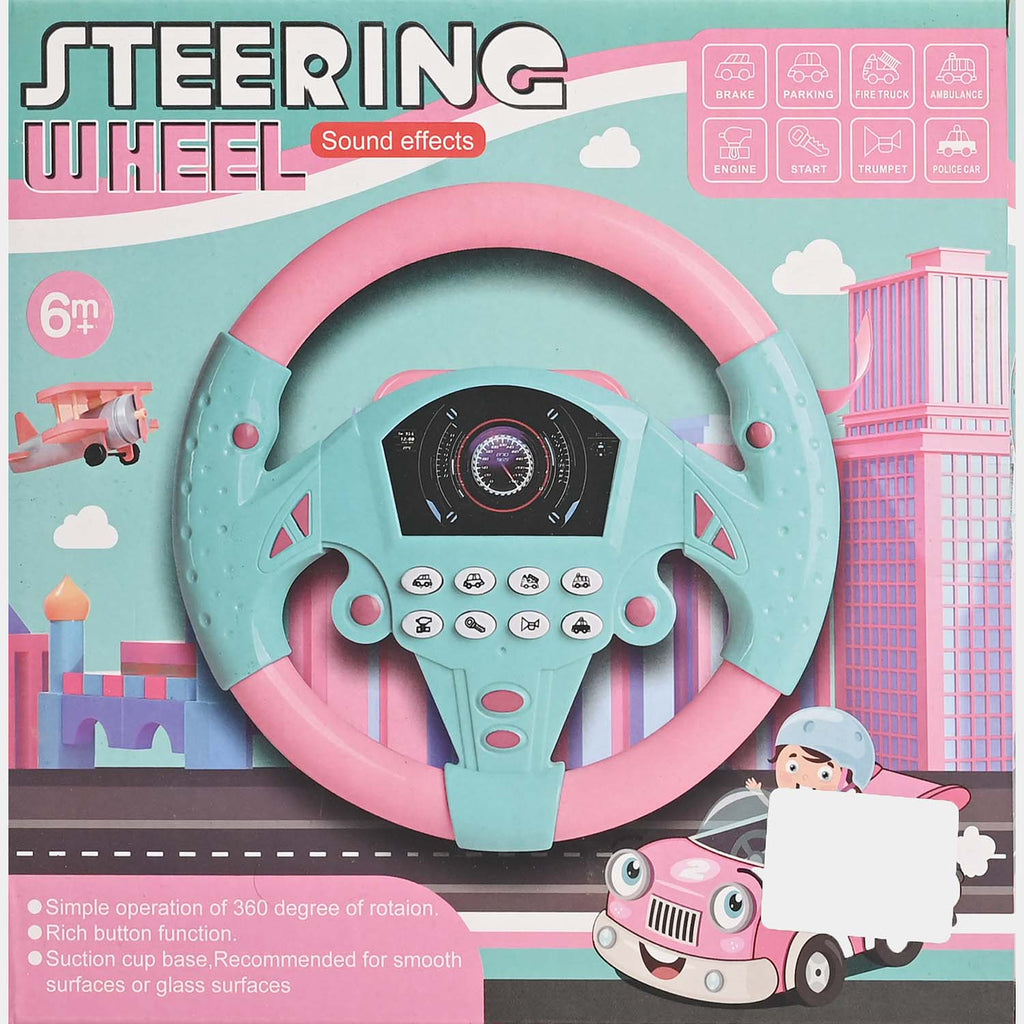 Simulated Steering Wheel Musical Toy for Kids – Interactive Driving Learning Toy