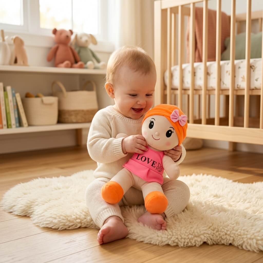Love-Themed Candy Plush Doll – Cute Soft Toy for Girls