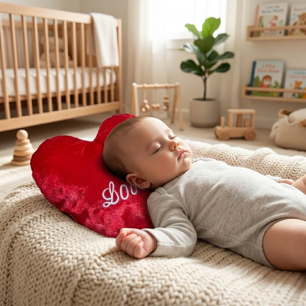 Love Heart Shape Pillow – Soft Plush Cushion for Gifting & Home Decor