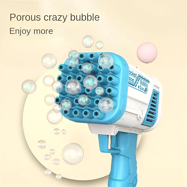Bubble Machine Gun – 36 Hole Bazooka Bubble Blaster Toy for Kids (3+)