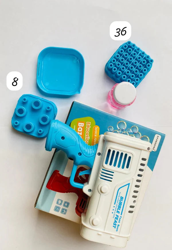 Bubble Machine Gun – 36 Hole Bazooka Bubble Blaster Toy for Kids (3+)
