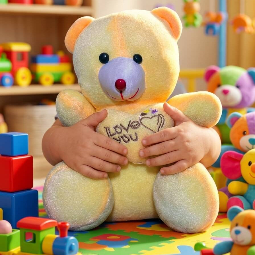 15-Inch Heart Hug Teddy Bear – Extra Soft Plush Gift for Kids & Loved Ones