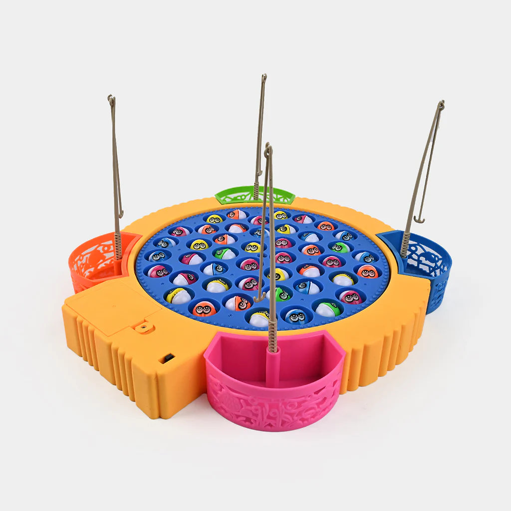 Fun Fishing Game for Kids –  Hook Fish Toy with Rotating Board and Music