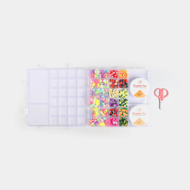 Girls Beads Set for Creative Play – DIY Jewelry Making Craft Kit for Kids