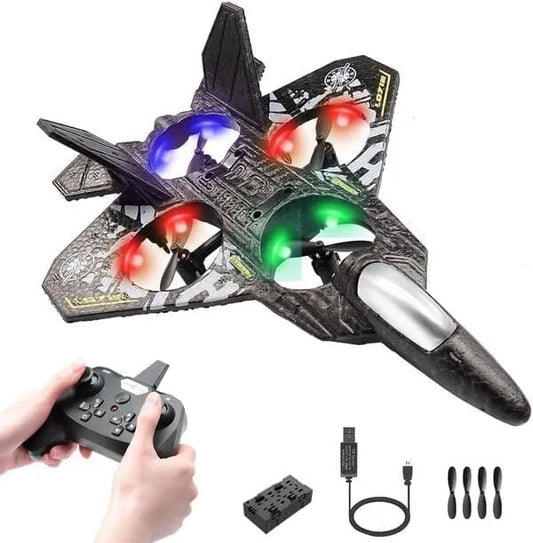 Flying Fighter Jet Drone – Remote Control Aircraft Toy for Kids