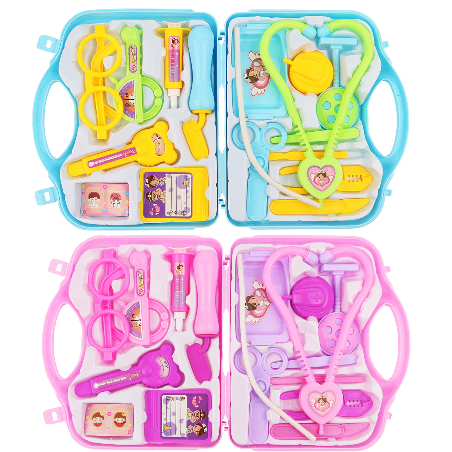 Kids Doctor Play Set Medical Kit Toy with Stethoscope, Injection & First Aid Box – Portable Doctor Role Play Toy for Boys & Girls – Educational Pretend Play Hospital Toy Set