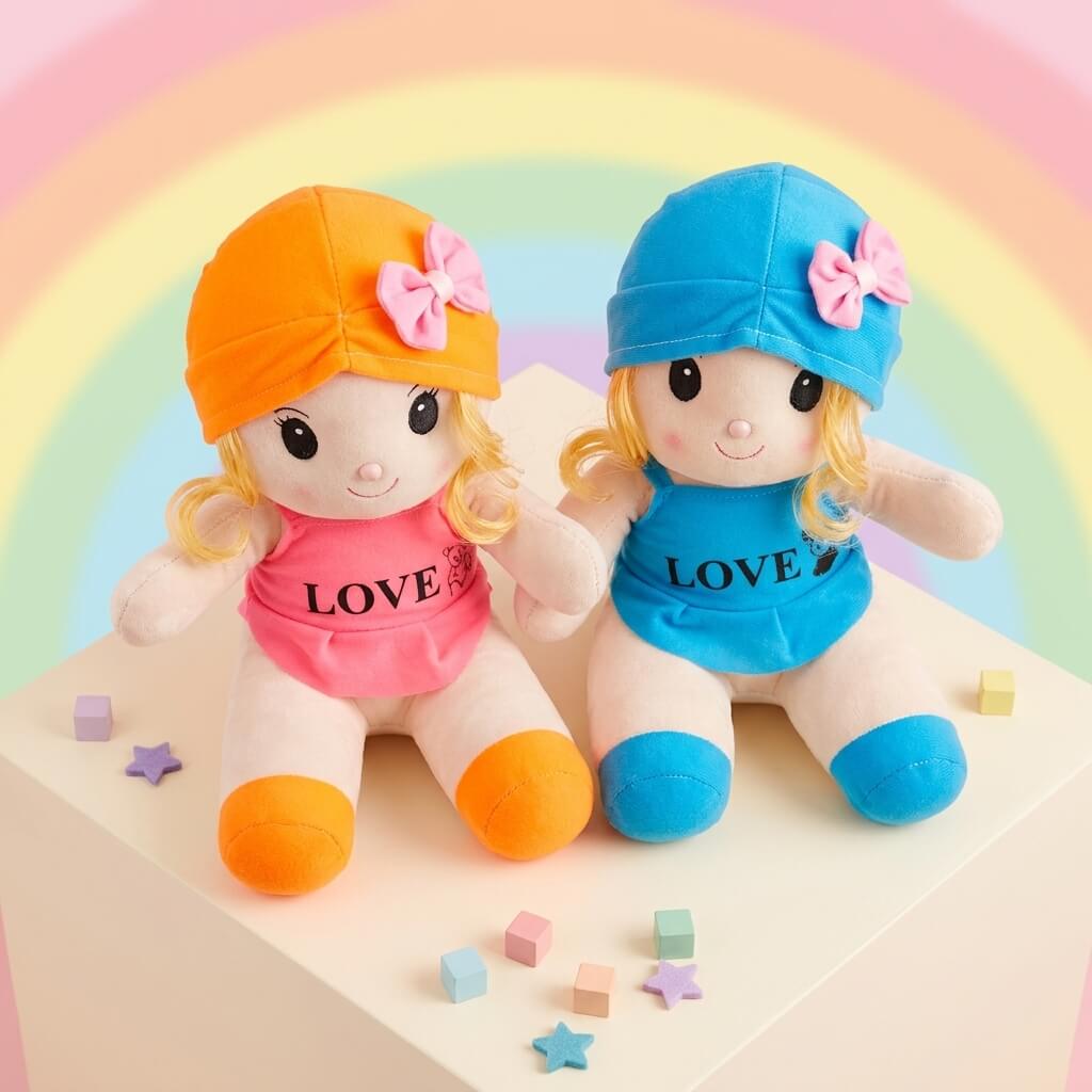 Love-Themed Candy Plush Doll – Cute Soft Toy for Girls