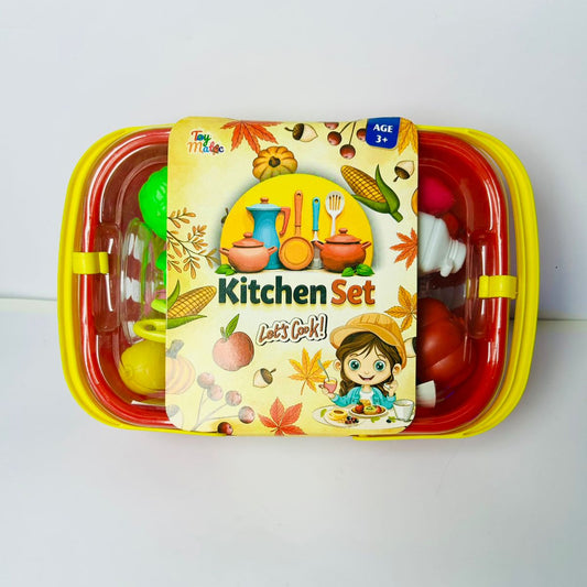 Kitchen Play Set – Pretend Cooking & Chef Toy Set for Children