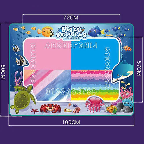 Magical Water Canvas – Mess-Free Drawing & Learning Mat for Kids (Large)