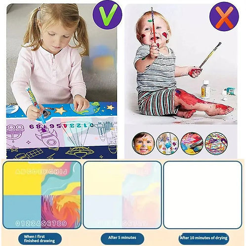 Magical Water Canvas – Mess-Free Drawing & Learning Mat for Kids (Large)