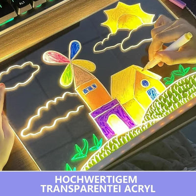 DIY LED Acrylic Writing Board Lamp  for Kids –Small Creative Glow Writing Board