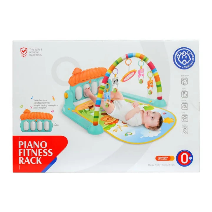Huanger 3-in-1 Newborn Baby Play Gym Piano Fitness Rack & Activity Mat