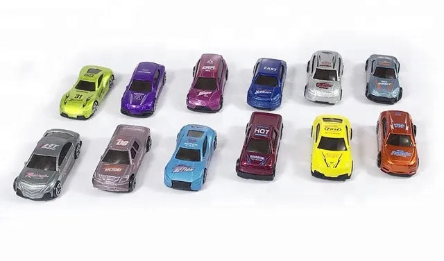 Die-Cast Alloy Car Pack of 6 – Mini Metal Racing Cars Set for Kids