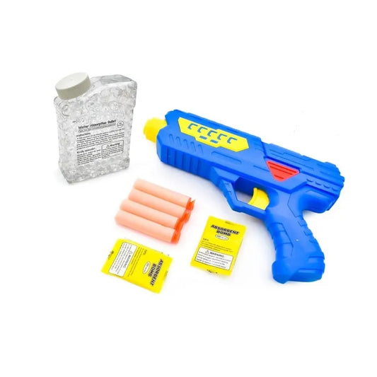 Blow Gun Toy 2 in 1 Water Balls and Soft Bullets Blowing Gun Toy