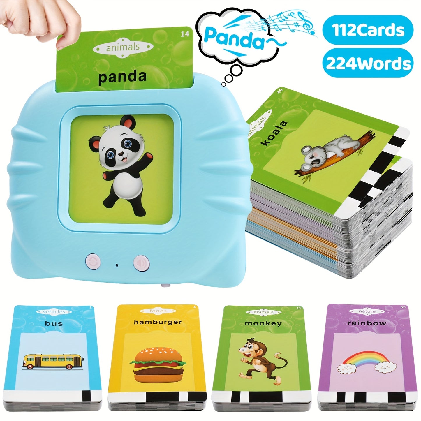 Kids Talking Flash Card Reader – Educational Learning Device for Early Development & Vocabulary Building